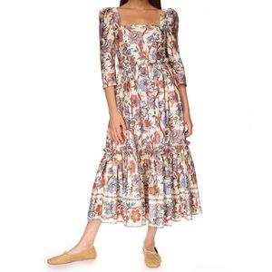 Cara Cara Blue Hill Dress in Turtledove Baroque